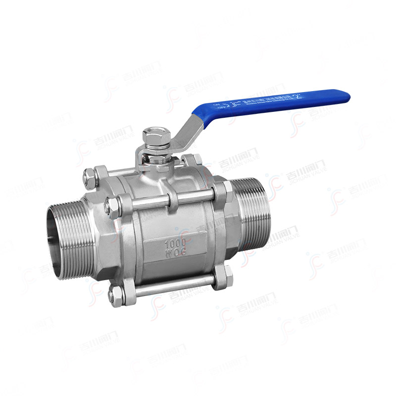 三片式雙外絲球閥