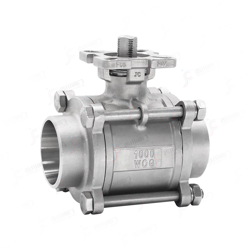 三片式高平臺焊接球閥